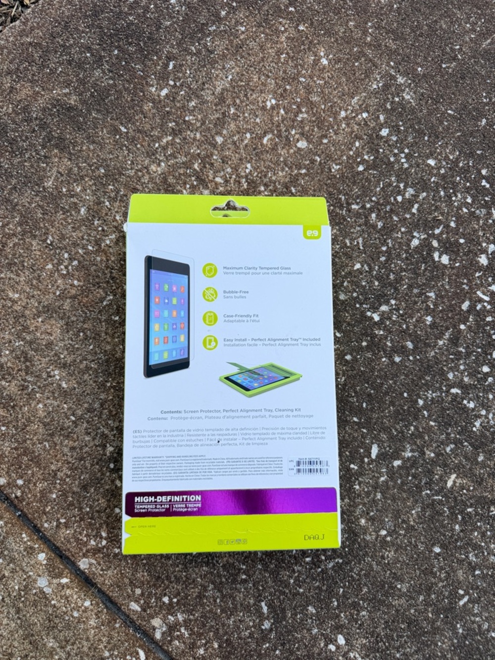High-Definition Tempered Glass Screen Protector - White - Picture 2 of 3
